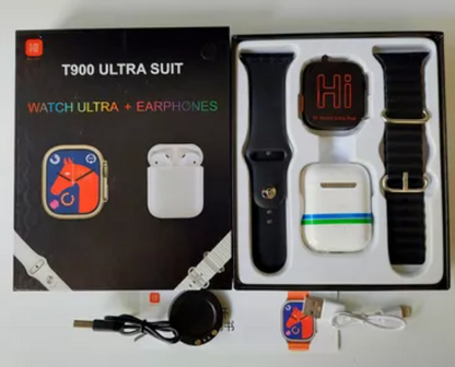 SMARTWATCH T900 ULTRA SUIT + AUDIFONO