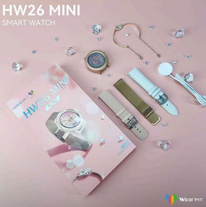 🔥 SMARTWATCH HW26 MINI (TRES CORREAS) + ACCESORIO – ESTILO, TECNOLOGÍA Y FUNCIONALIDAD EN TU MUÑECA 🔥